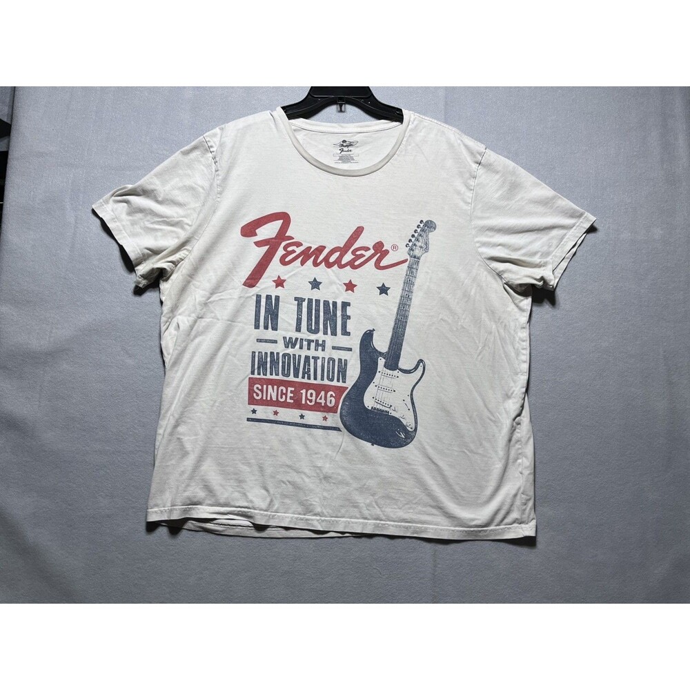Fender Wrangler Men’s 2XL Graphic T-Shirt In Tune With Innovation Since 1946